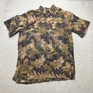 Vintage Tori Richard Men's Large Hawaiian Button Front Shirt Aloha Luau Tropical